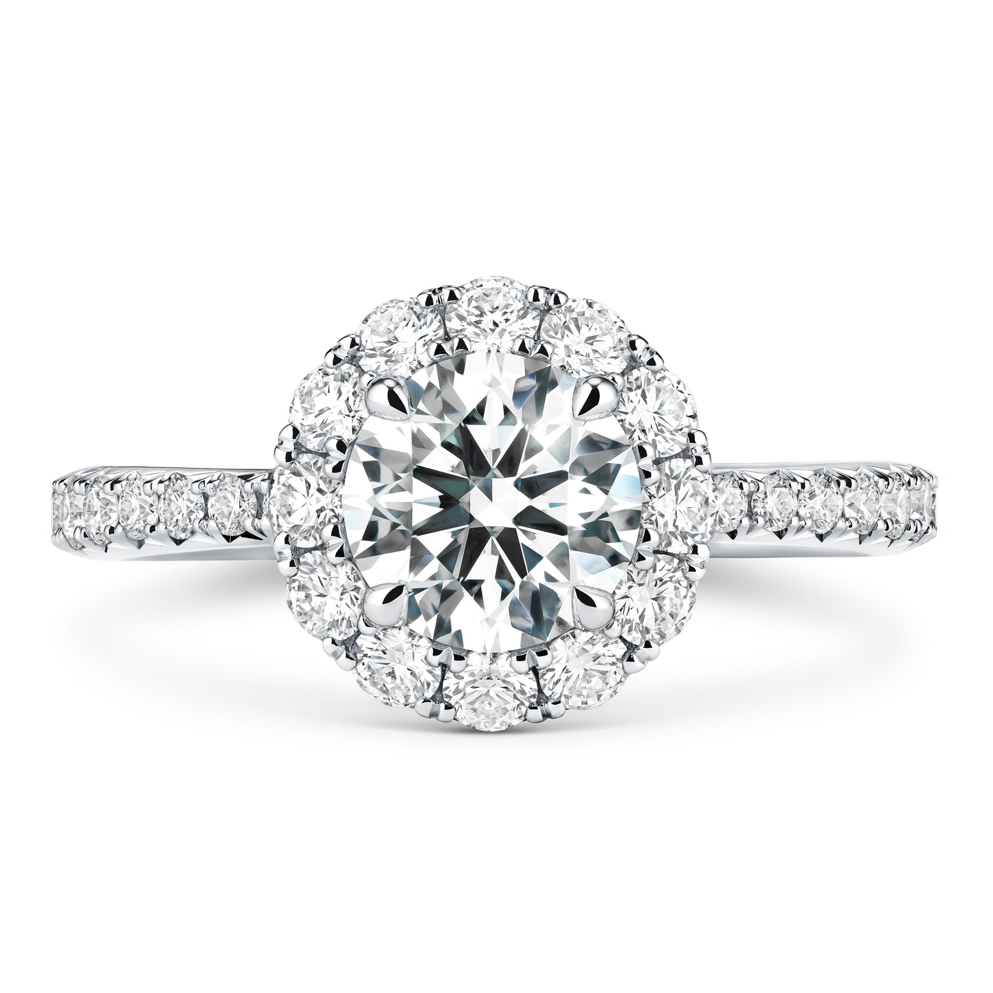 VELA HALO RING WITH DIAMOND BAND UU2641