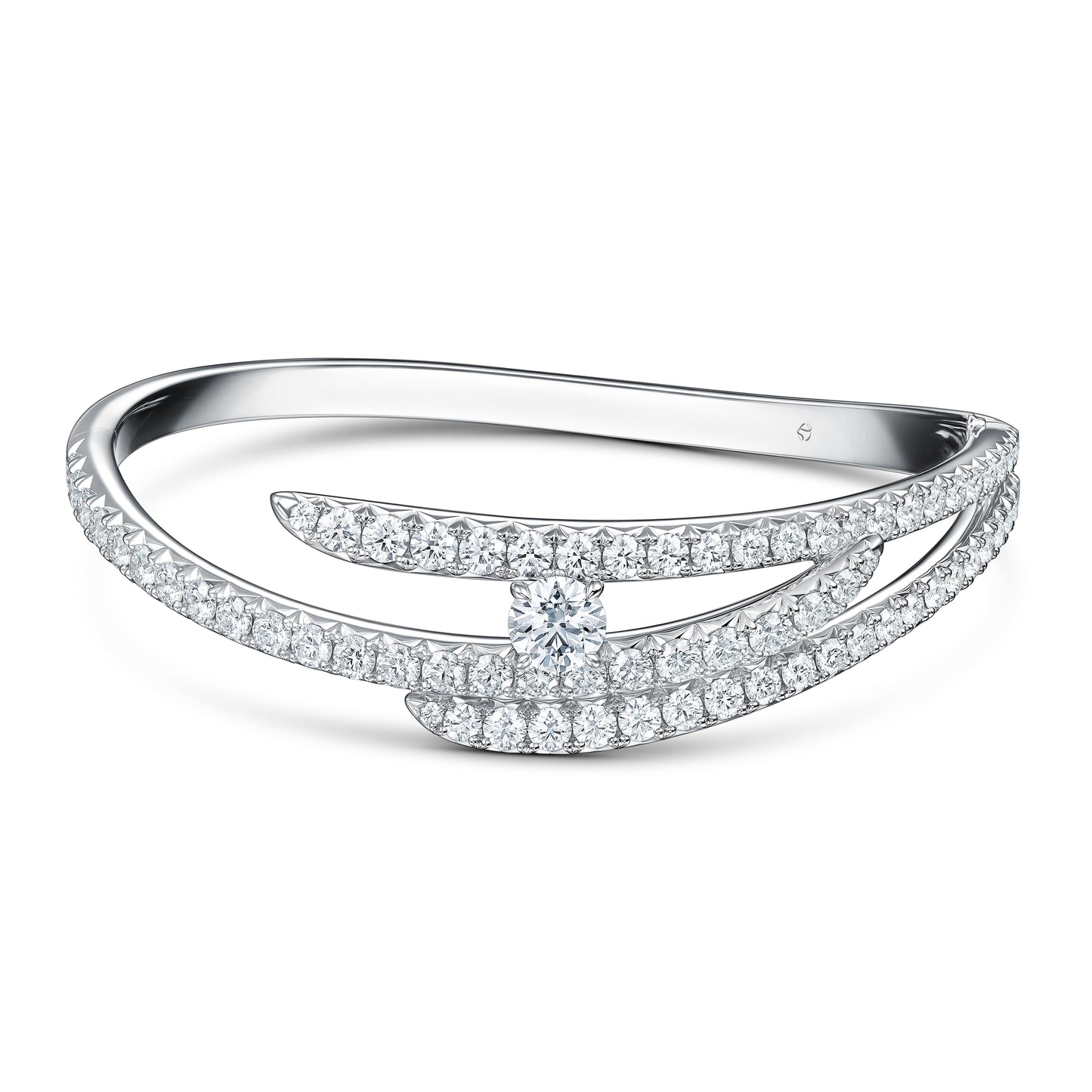 VELA TRIPLE ROW PAVÉ BANGLE UU2780