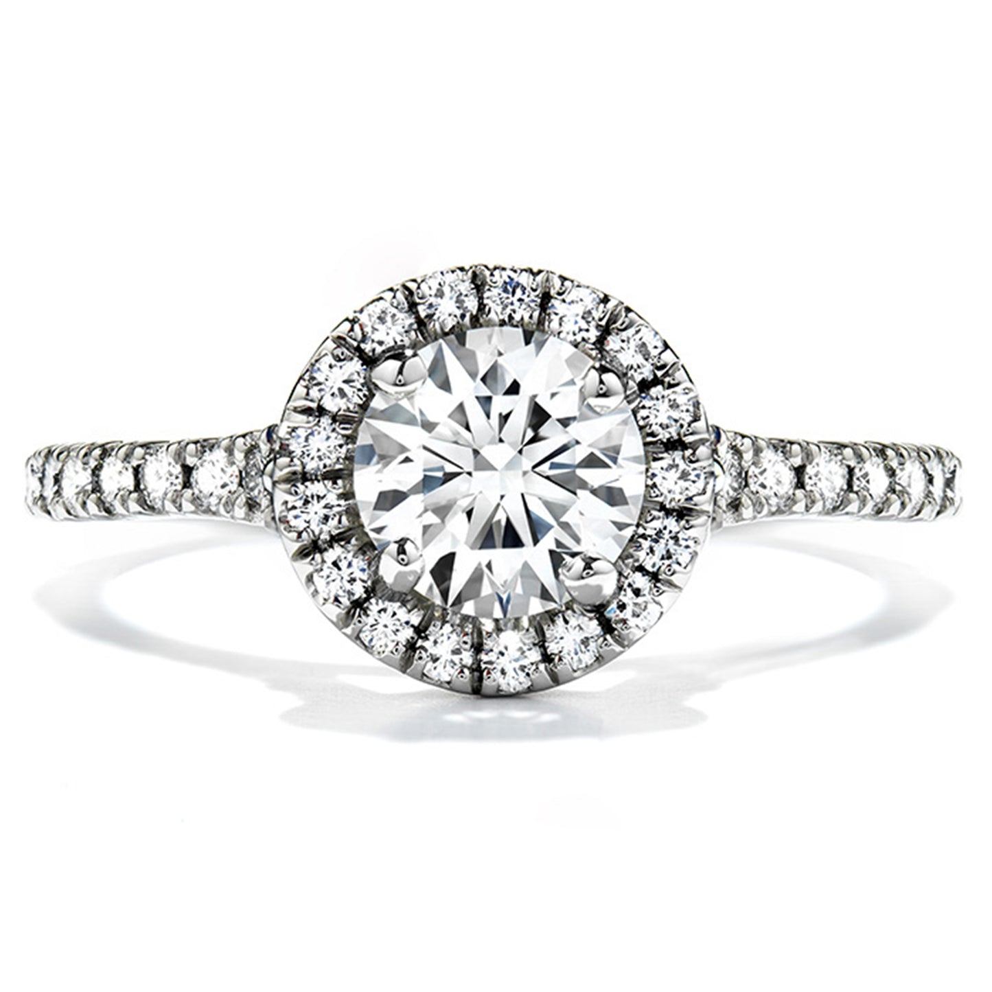 TRANSCEND SINGLE HALO SOLITAIRE ENGAGEMENT RING UU499