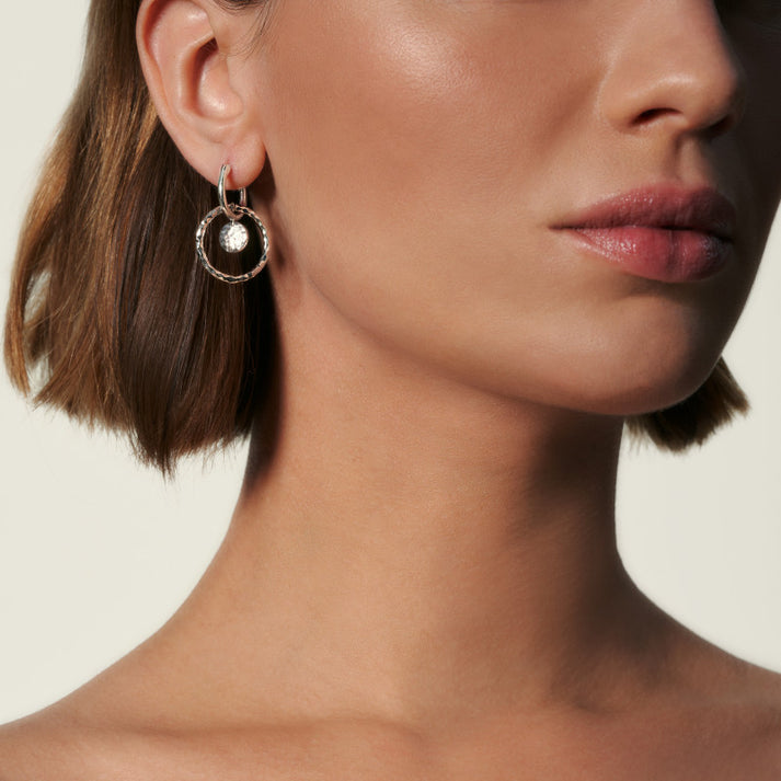 John Hardy Silver Dot Women's Drop Earrings