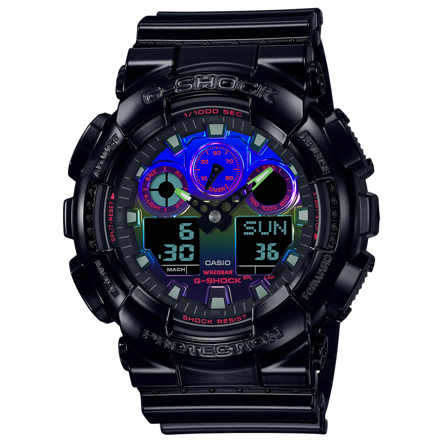 G Shock GA 100 SERIES GA100RGB 1A Dejaun Jewelers