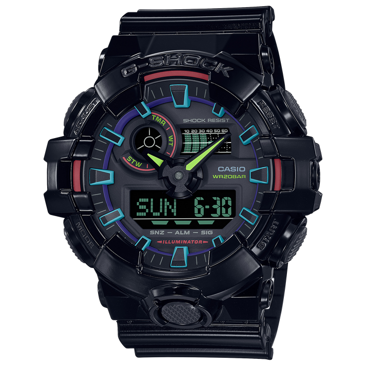 G-Shock GA-700 SERIES GA700RGB-1A