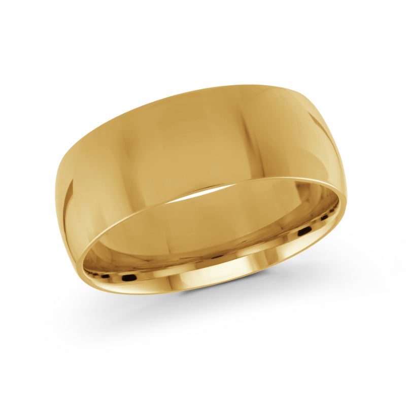 Malo 8mm 14k Yellow Gold Plain Band