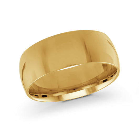 Malo 8mm 14k Yellow Gold Plain Band