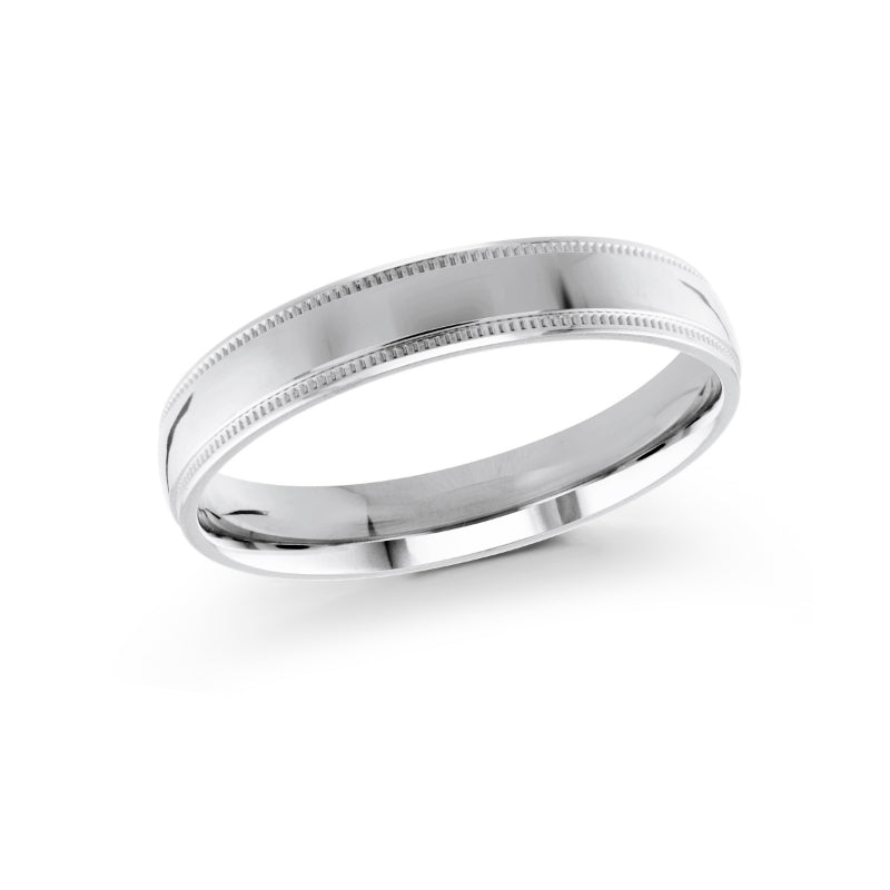 Malo 4mm 18k White Gold Plain Band