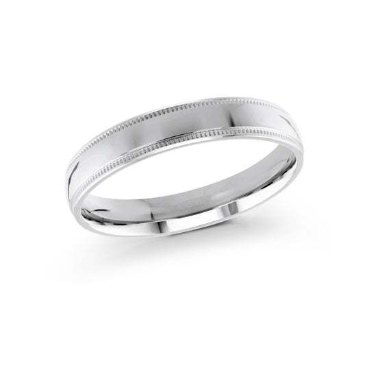 Malo 4mm 14k White Gold Plain Band