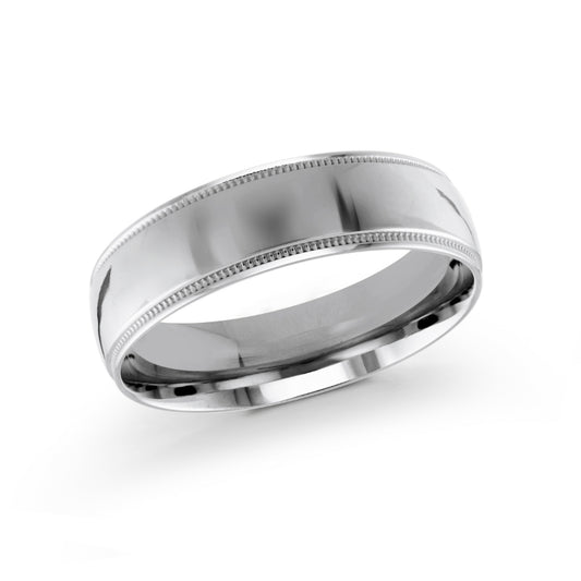 Malo 6mm 18k White Gold Plain Band