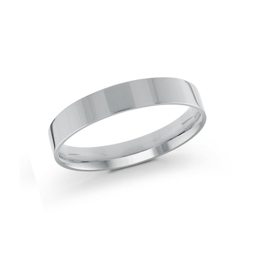 Malo 4mm 18k White Gold Plain Band