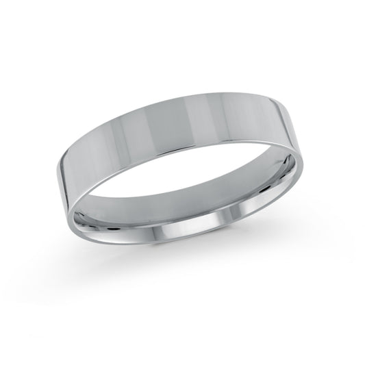 Malo 5mm 18k White Gold Plain Band