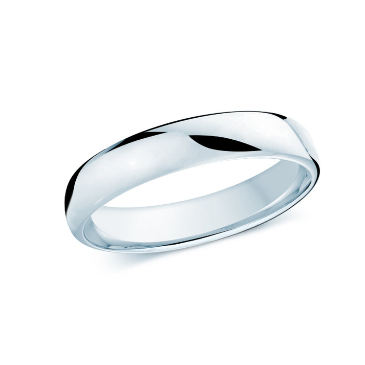 Malo 4,5mm 18k White Gold Plain Band