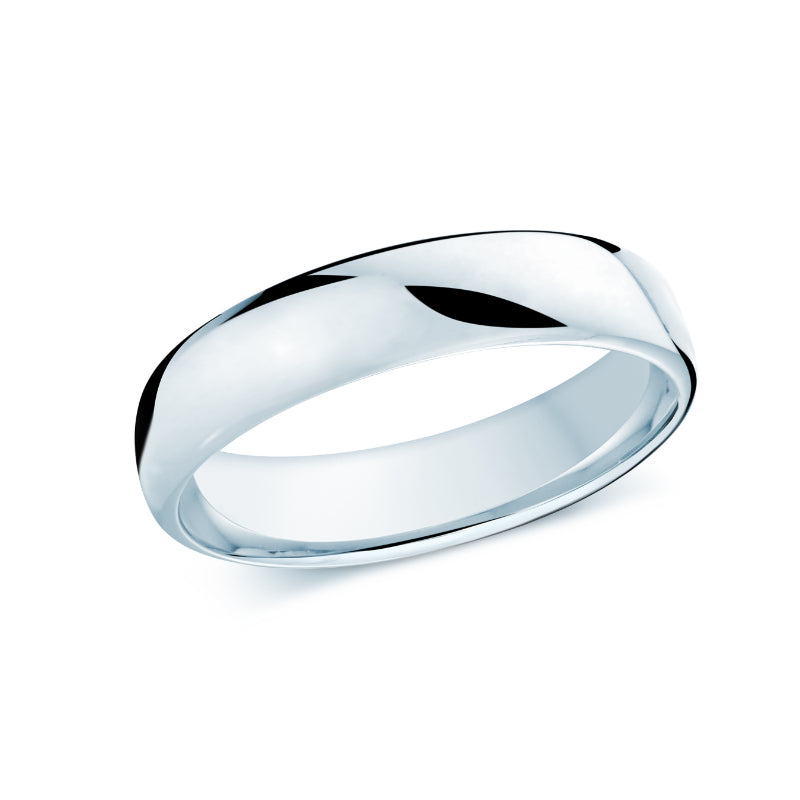 Malo 5,5mm 14k White Gold Plain Band