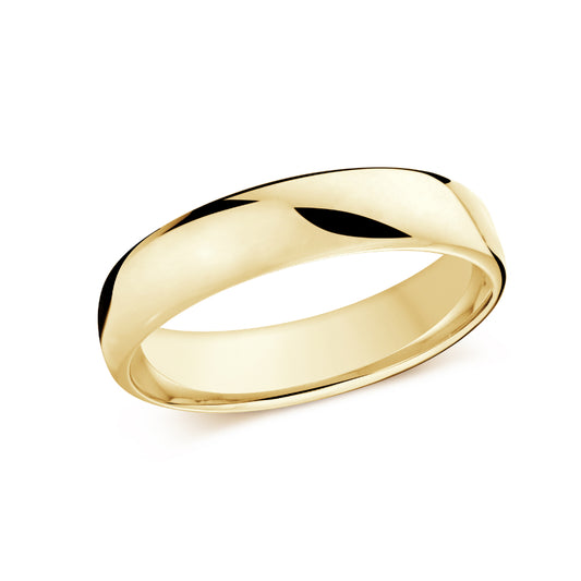 Malo 5,5mm 18k Yellow Gold Plain Band