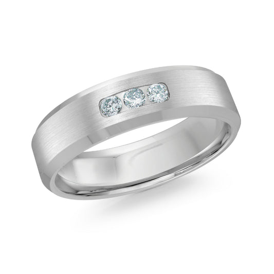 Malo 6mm 14k White Gold Diamond Band