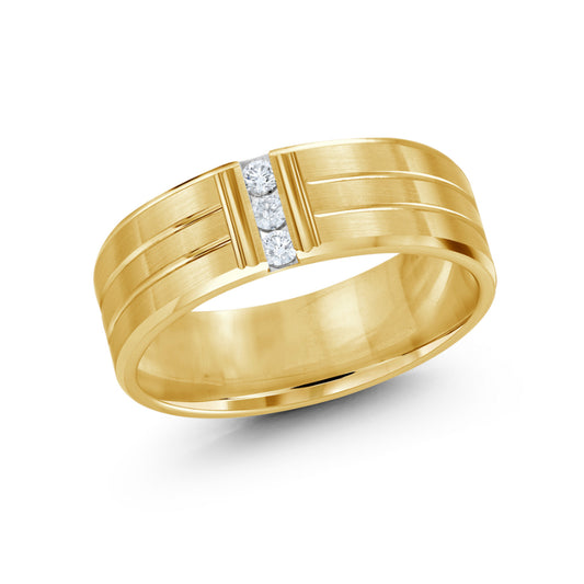 Malo 7mm 14k Yellow Gold Diamond Band