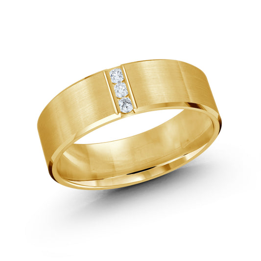 Malo 7mm 14k Yellow Gold Diamond Band