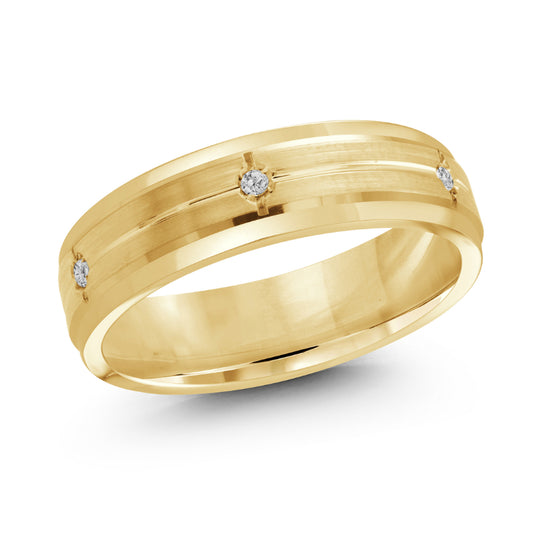 Malo 6mm 14k Yellow Gold Diamond Band