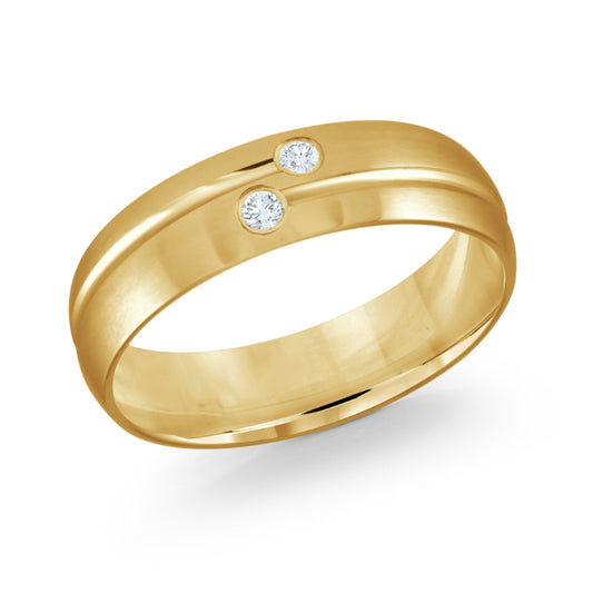 Malo 7mm 14k Yellow Gold Diamond Band