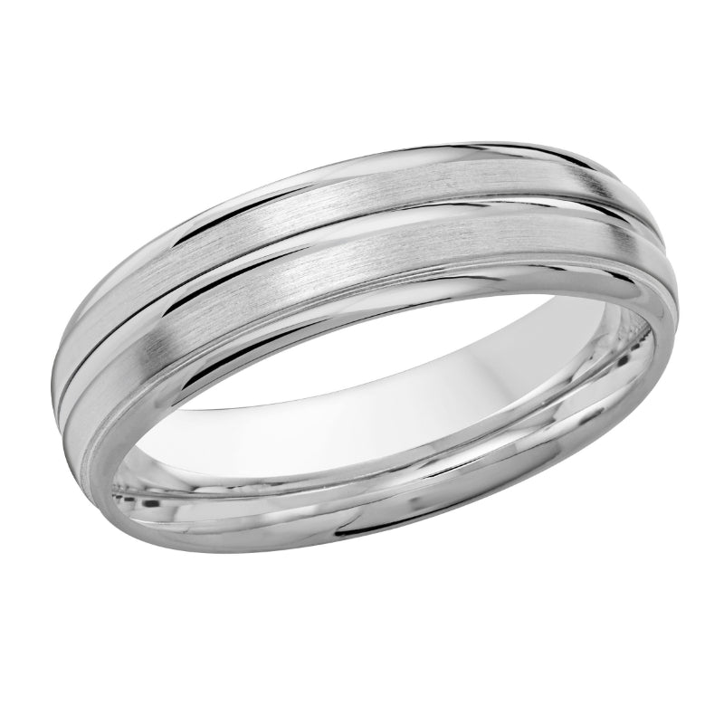 Malo 6mm Platinum Carved Band