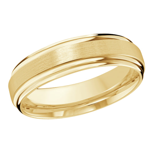 Malo 6mm 14k Yellow Gold Carved Band