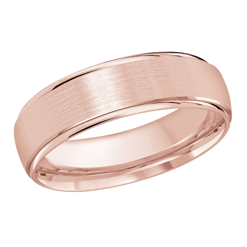 Malo 6mm 14k Pink Gold Carved Band