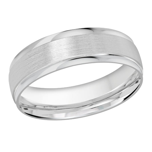 Malo 6mm Platinum Carved Band