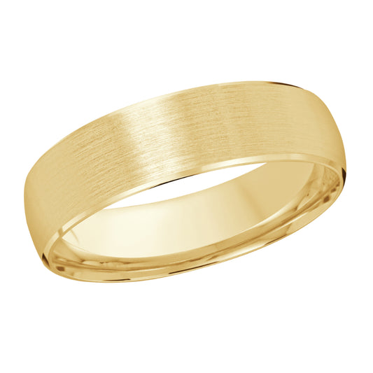 Malo 6mm 18k Yellow Gold Carved Band