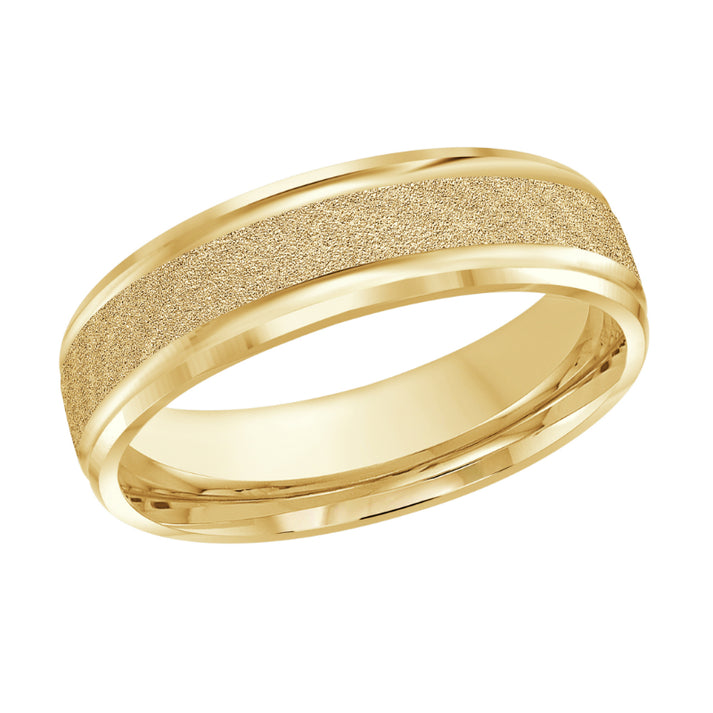 Malo 6mm 14k Yellow Gold Carved Band