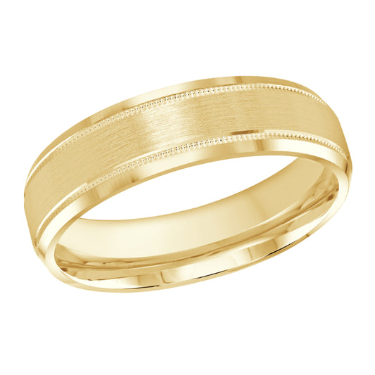 Malo 6mm 14k Yellow Gold Carved Band