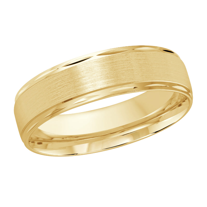 Malo 6mm 14k Yellow Gold Carved Band