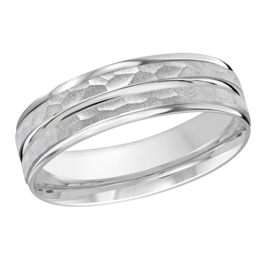 Malo 7mm Platinum Carved Band