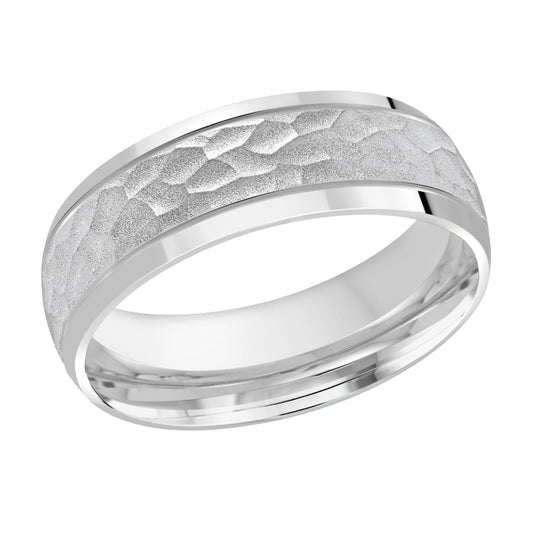 Malo 7mm Platinum Carved Band